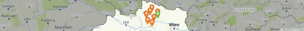 Kartenansicht für Apotheken-Notdienste in der Nähe von Rastenfeld (Krems (Land), Niederösterreich)
